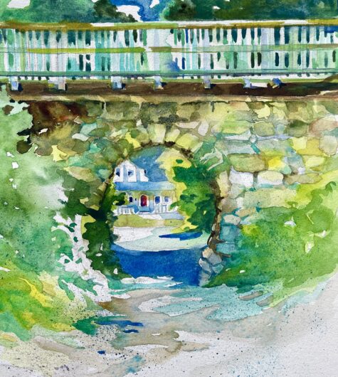 Old railroad bridge in Holliston