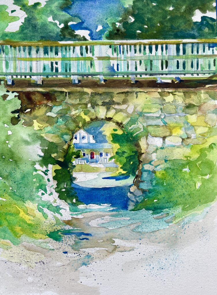 Old railroad bridge in Holliston Old railroad bridge in Holliston