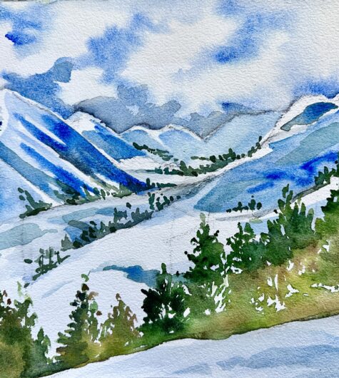 Breckinridge View Watercolor painting